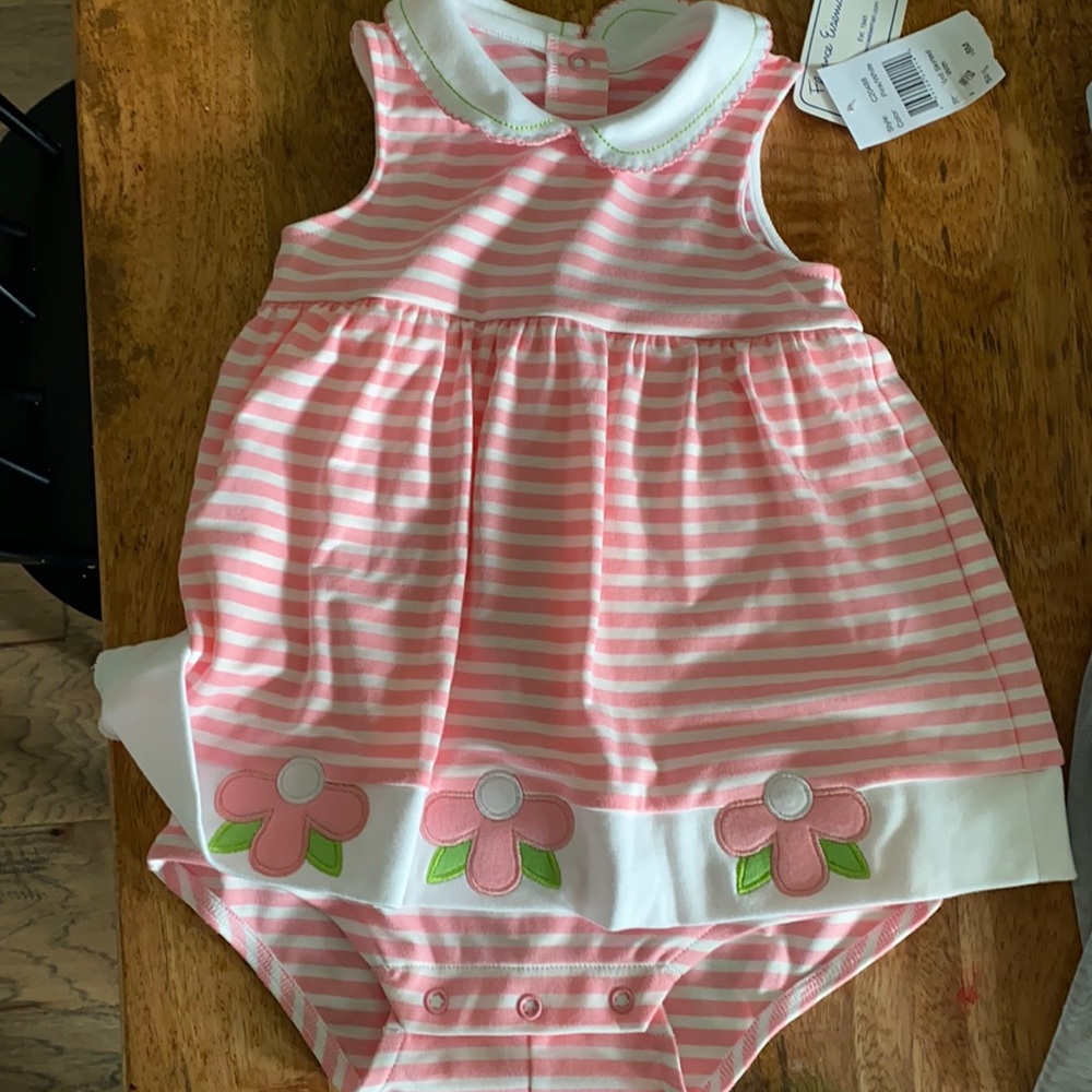 NWT 18m Florence Eiseman floral stripe dress